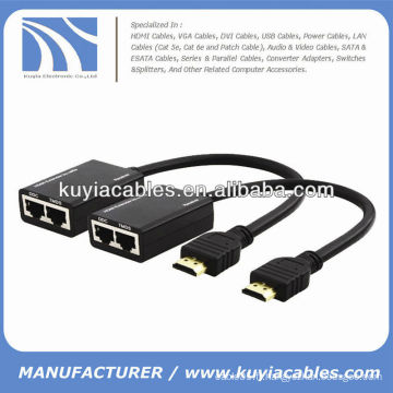 UTP HDMI Extender via le câble Cat5 / cat6 jusqu&#39;à 100 pieds (30 mètres)